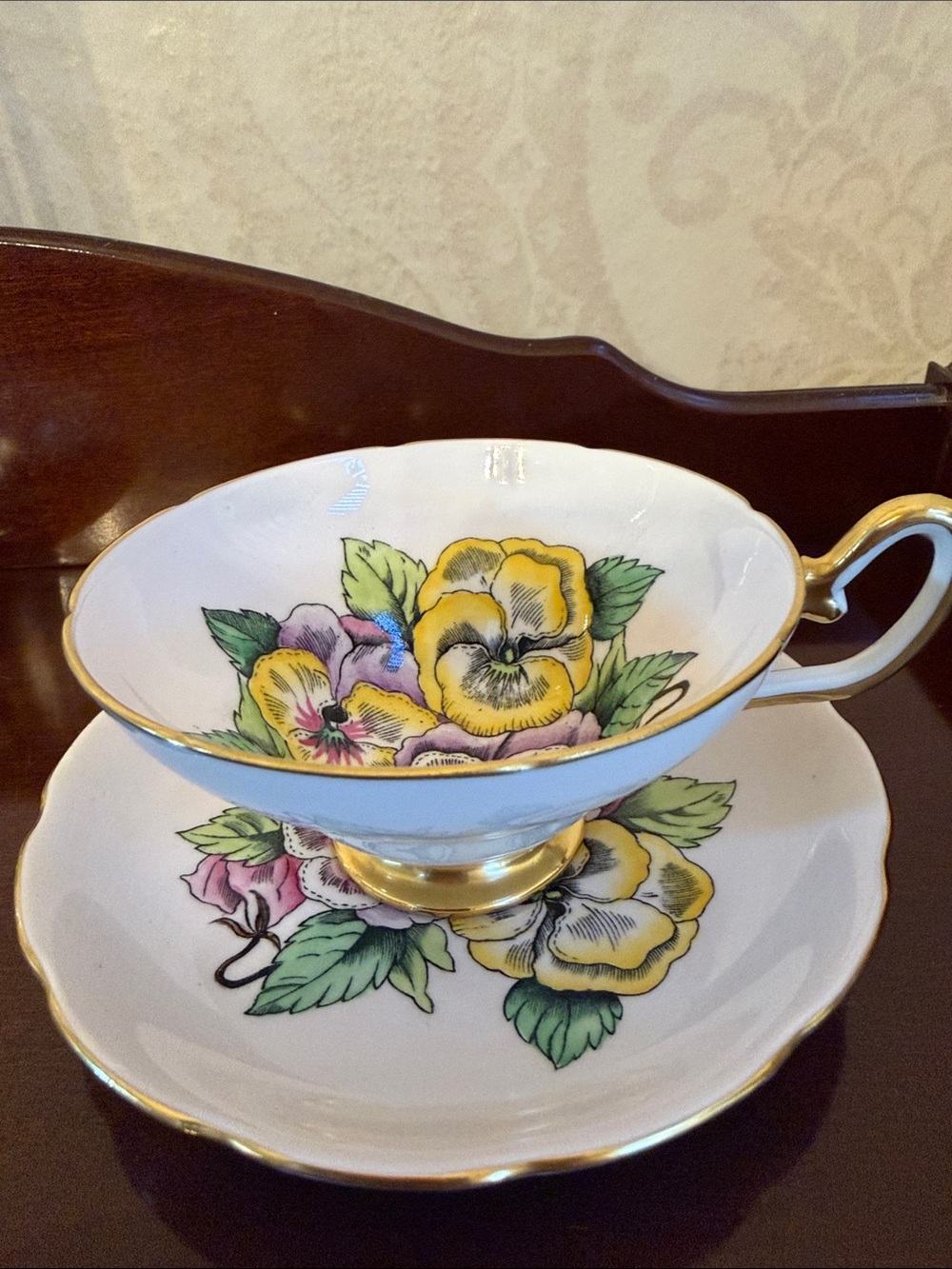 Rare England Bone China Taylor & Kent tea cup and saucer set